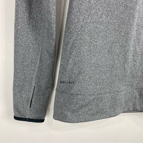 Nike Pro Women's Drawstring High Neck Turtleneck Pullover Shirt Top Gray Size XS - Picture 2 of 6